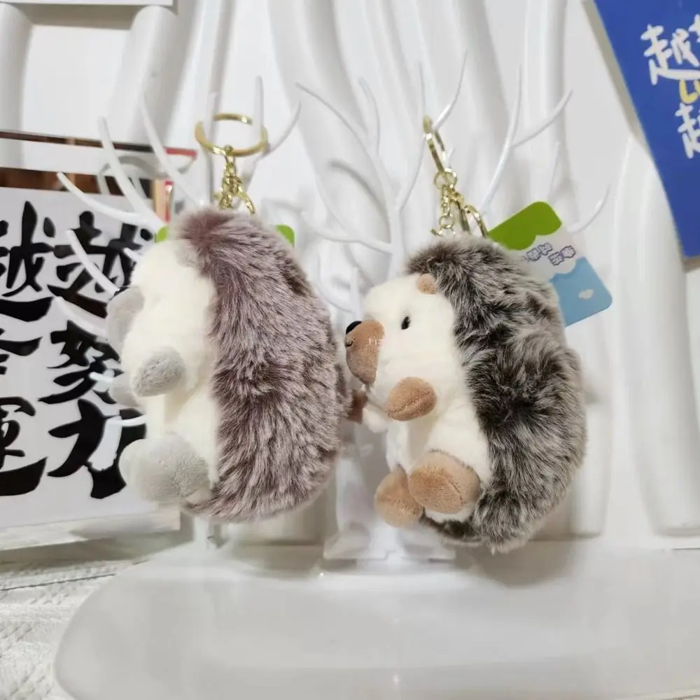 

Adorable Little Hedgehog Keychain Stuffed Mini Hedgehog Little Hedgehog Pendant Soft Cute Hedgehog Keyring