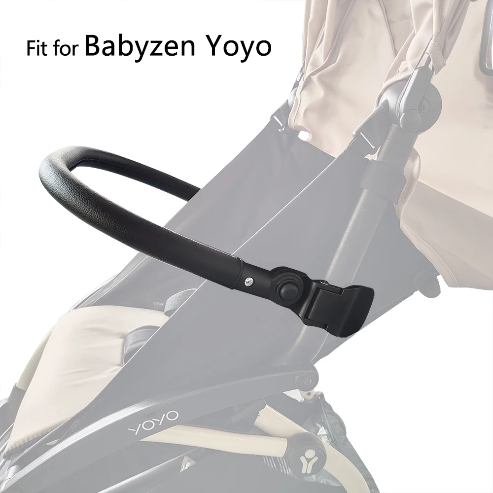 Baby Stroller Armrest Fit For Yoyo+ Yoya  Adjustable Handrail Bumper Parms Accessories PU Leather Handle Bar