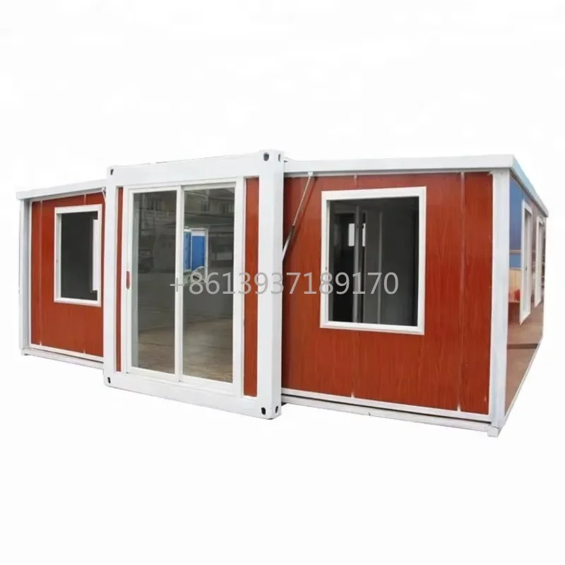Waterproof Expandable Container House 3 Bedrooms 20ft 40ft Luxury Homes Extended Expandable Container House