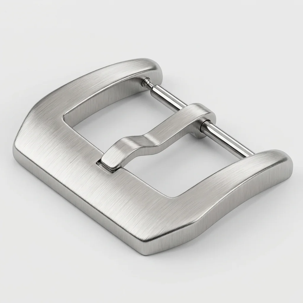 Heavy Duty 316L Stainless Steel Watch Buckle 18mm 20mm 22mm 24mm Brushed Solid Pin Clasp Men Replacement Parts Black Silver