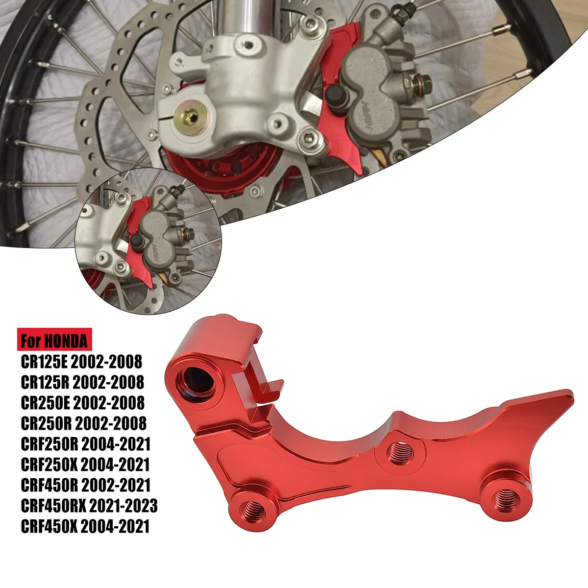 Für HONDA CRF250R 450R CR125 CRF250X CRF450X CRF R/X/RX 450R 450X CNC 270MM Bremssattel-Adapterhalterung