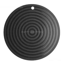 Induction Cooker Mat 18 X18x0.35cm Silicone Wash-free Waterproof Oil-proof Coasters For Glasses Heat Insulation Mat Solid Color