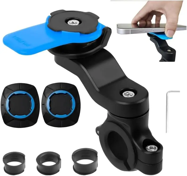 

Universal Bicycle Mount for Bicycle and Motorcycle Phone Holder Mobile Phone Holder for MTB 360° Rotatable for MTB or Road Bike