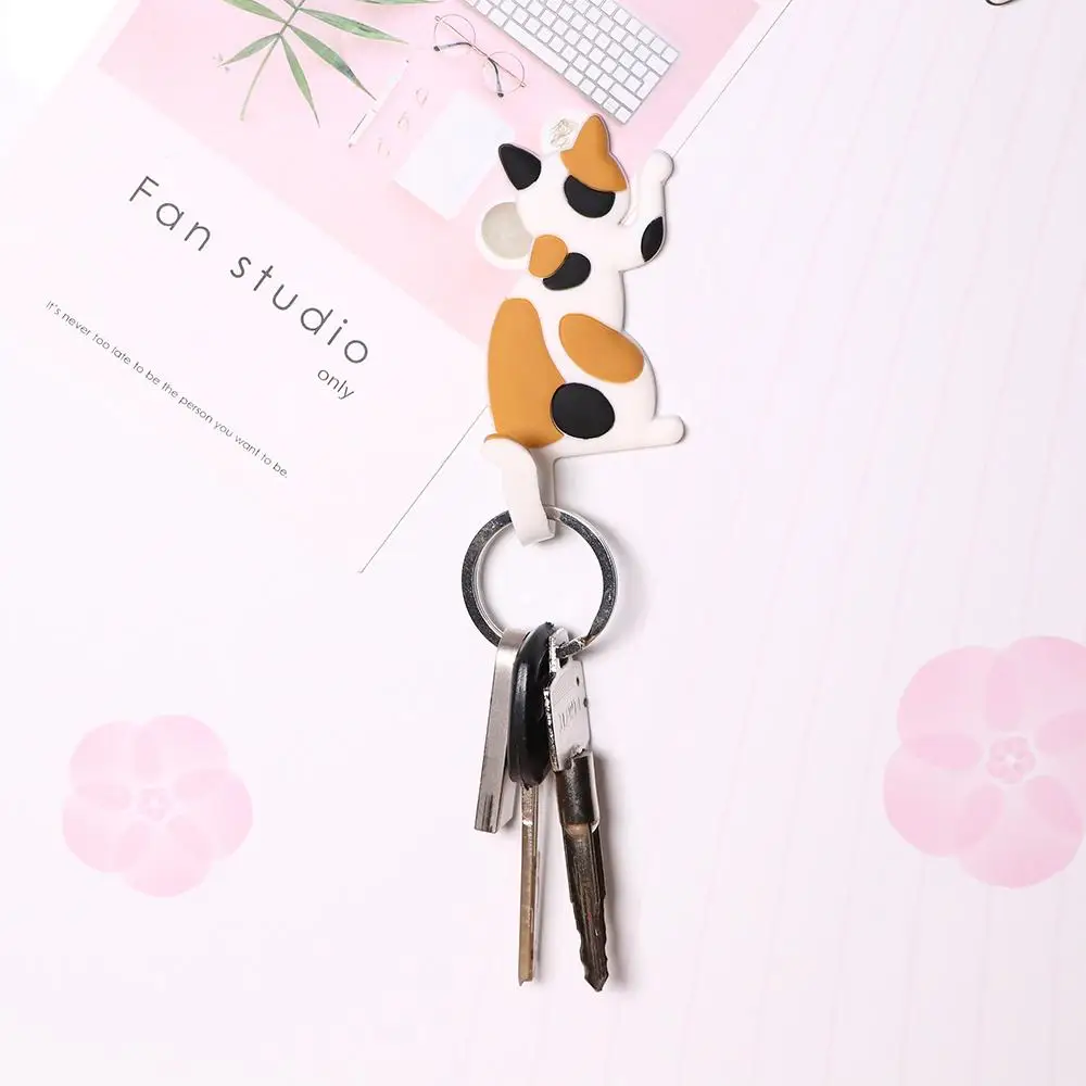 Novelty Multifunctional Lovely Refrigerator Sticker Hooks Cat Fridge Magnet