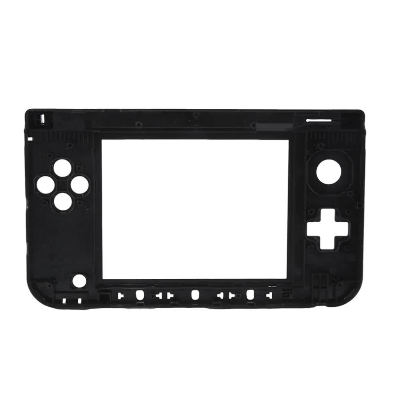 حافظة احترافية بإطار متوسط للوجه C غطاء مبيت بديل للإطار الأوسط لجهاز نينتندو 3Ds Xl/Ll حافظة وحدة تحكم الألعاب باللون الأسود