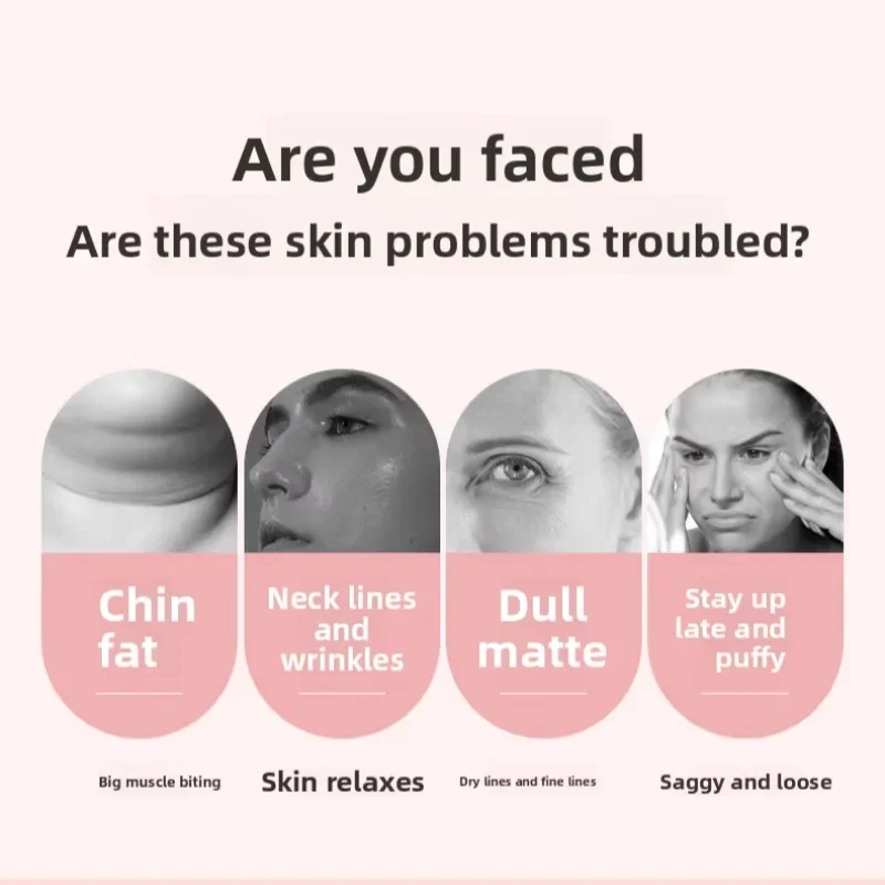 EMS Roller Face-Slimming Artifact V-Face Beauty Facial Massager For Firming And Lifting The Face