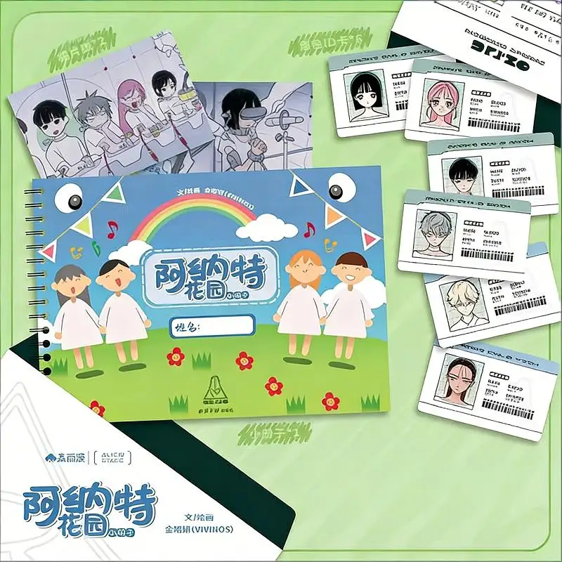 Vivinos Alien Stage Official Anakt Garden Notebook Character ID Card Set Anime Merchandise Collectible For Fans Gift