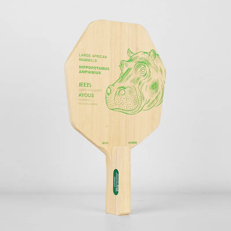 JEELS 1-Ply Ayous Table Tennis Blade Hexagonal Japanese Ping Pong Paddle Rackets Thickness 10±3g Arc Table Tennis Rackets