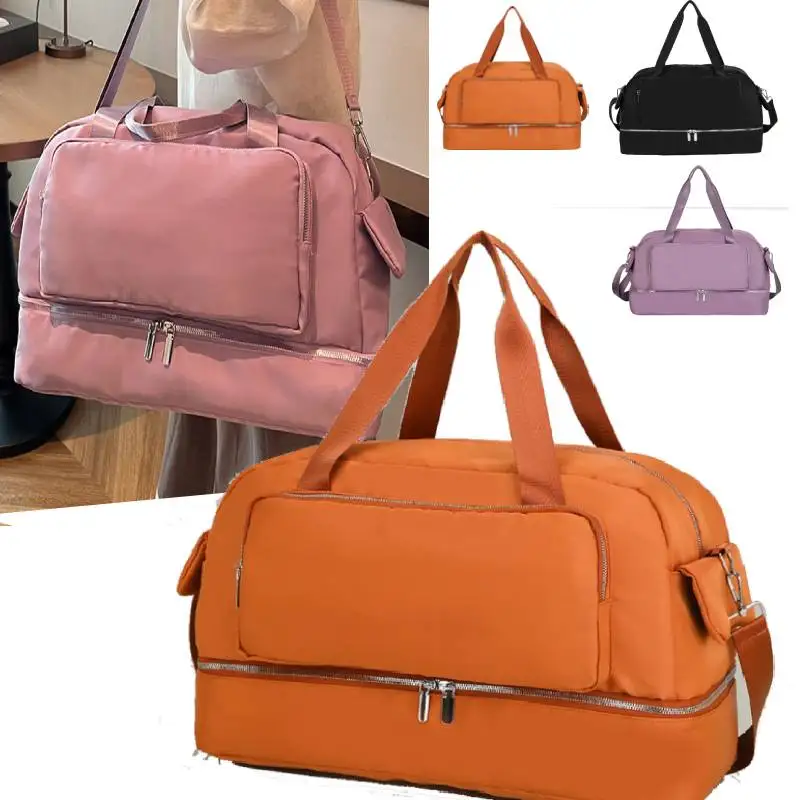 

Scione Large Dry-Wet Sports Fitness Bag Travel Duffle Bag for Women Shoes Pocket Outdoor Camping Hiking Crossbody Shoulder Bags