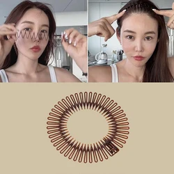 1Pc Women Invisible Broken Hair Clip Hairpin Black Brown Ivory Elastic Adjusted Insert Comb Professional Styling Accessories