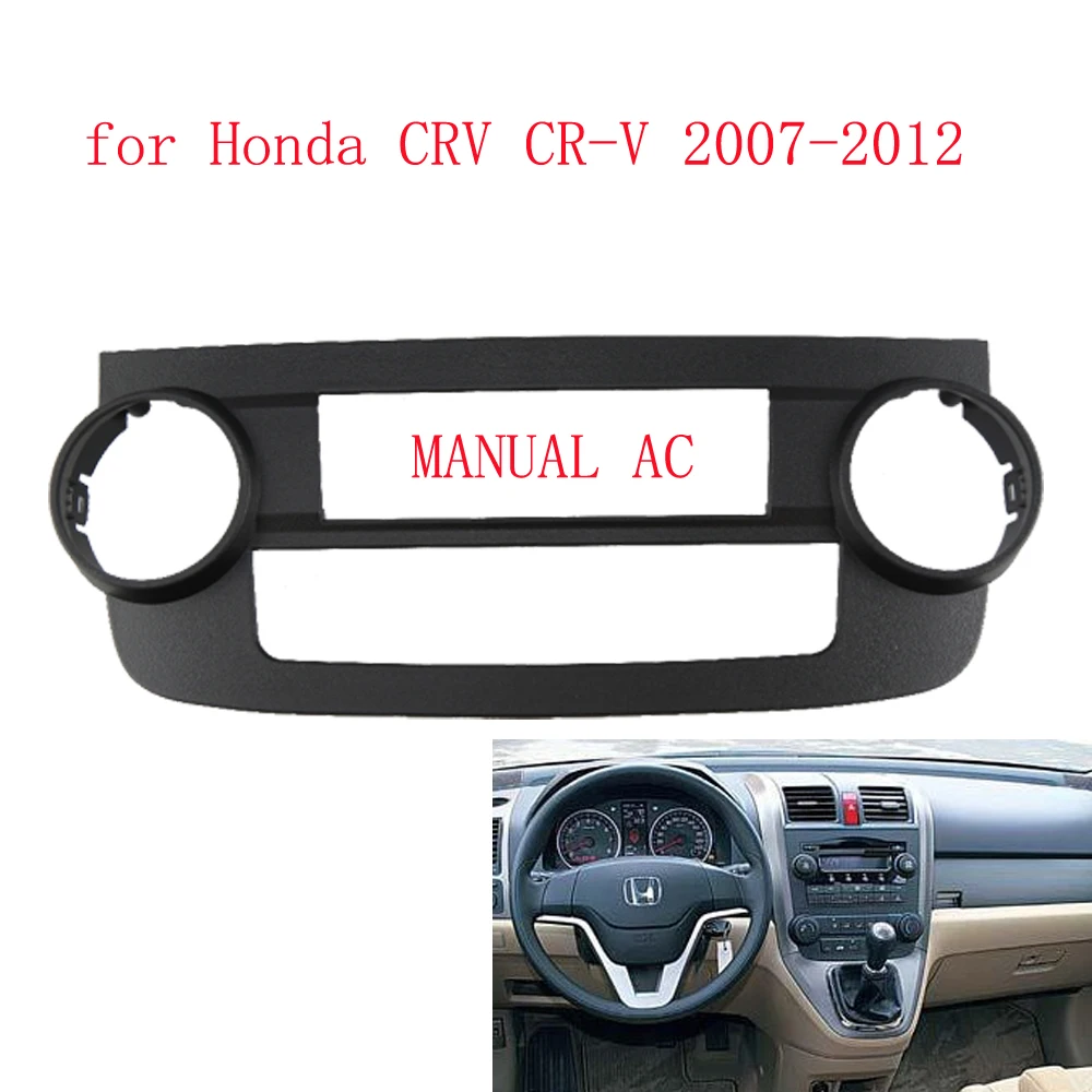 

Car Fascia A/C Air Conditioning Panel for Honda CRV CR-V 2007-2012 Dash Kit Install Facia Console Bezel Adapter Plate Trim Cover