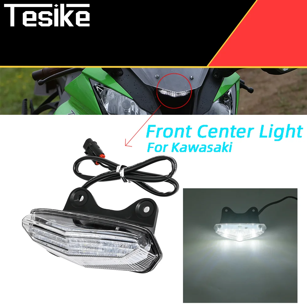 

For Kawasaki Ninja ZX10R 2011-2015 Motorcycle Accessories Front Center Marker LED Pilot Light Headlight Headlamp Fog Lamp