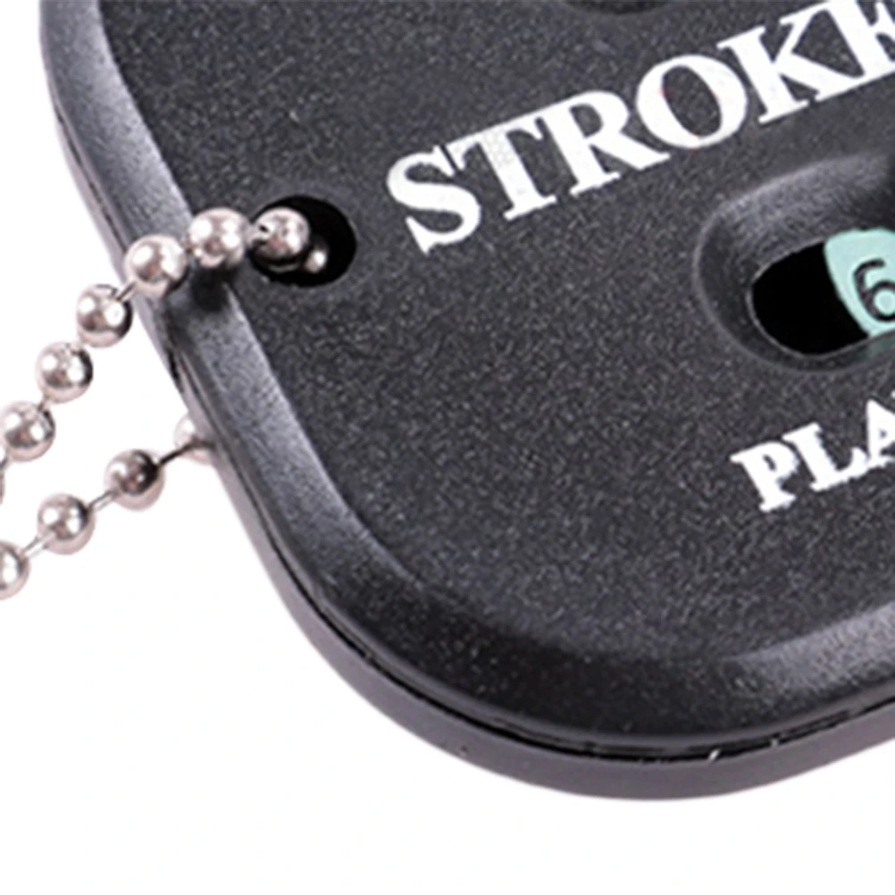 

Mini Golf Score Counter 2 Player Scoring Device Stroke Putt Tracking Compact Pocket Size Black Lightweight Dual Display Golf