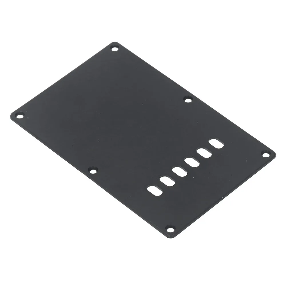 Premium Plastic Material Tremolo Cover Plate Black Color Guitar Back Plate 6 Hole Cover Plate For Electric Guitar