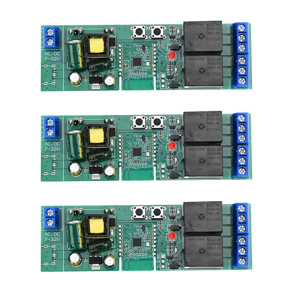 AC220V 10A 1-channel 2-channel 3-channel Bluetooth WIFI Smart Switch Relay modul Interlock Mode Remote Control Switch modul