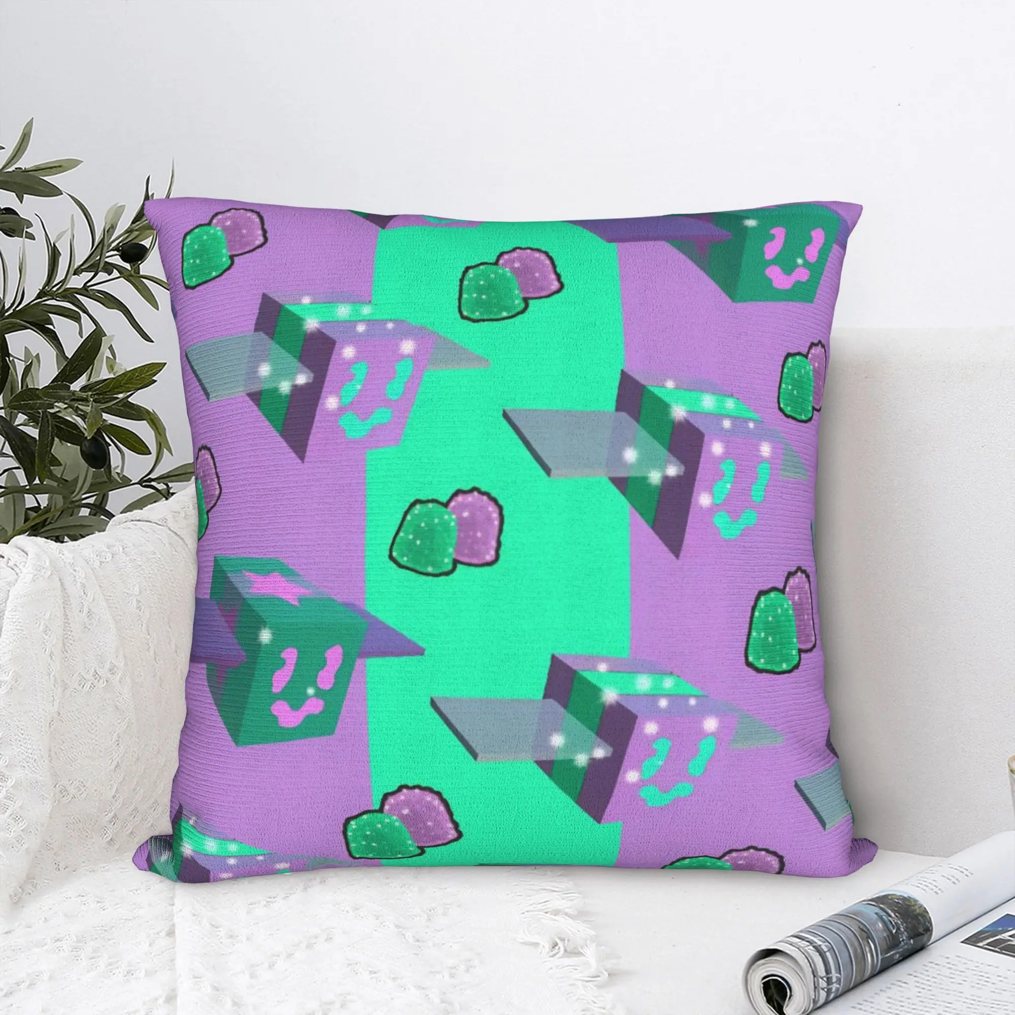 Printing Bee Swarm Simulator BSS Game Pillowcase Polyester Cushion Cover Gift Cartoon Pillow Case Cover Home Zipper