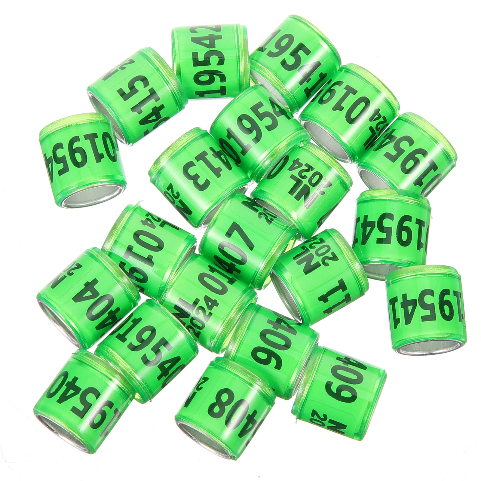 

100 Pcs Racing Pigeon Anklet Supplies Bands Pigeons Rings Foot Aluminum Plastic