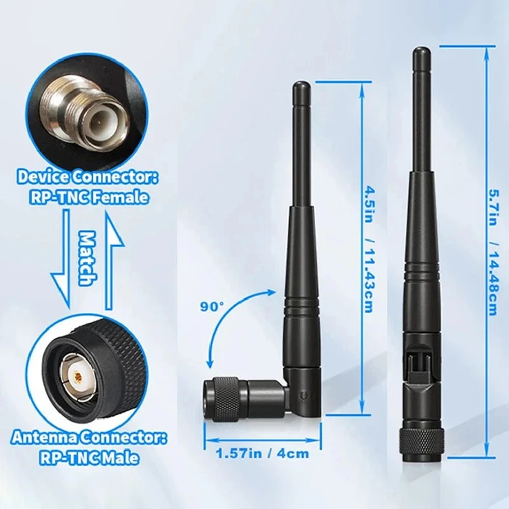 Omnidirectional 2.4GHz Antenna 5dBi RP TNC Male for Total Station Models For S3 S5 S6 S7 S8 For SPS RTS TSC2 TSC3