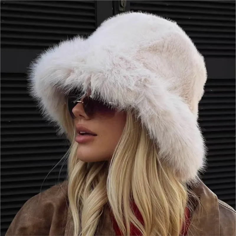

New fur hats autumn and winter woolen fisherman fashionable warm flat-topped