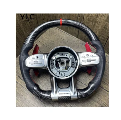 

YLC Hot Selling Car Carbon Fiber Steering Wheel Suitable For Mercedes Benz W464 G500 G63 Customized Steering Wheel