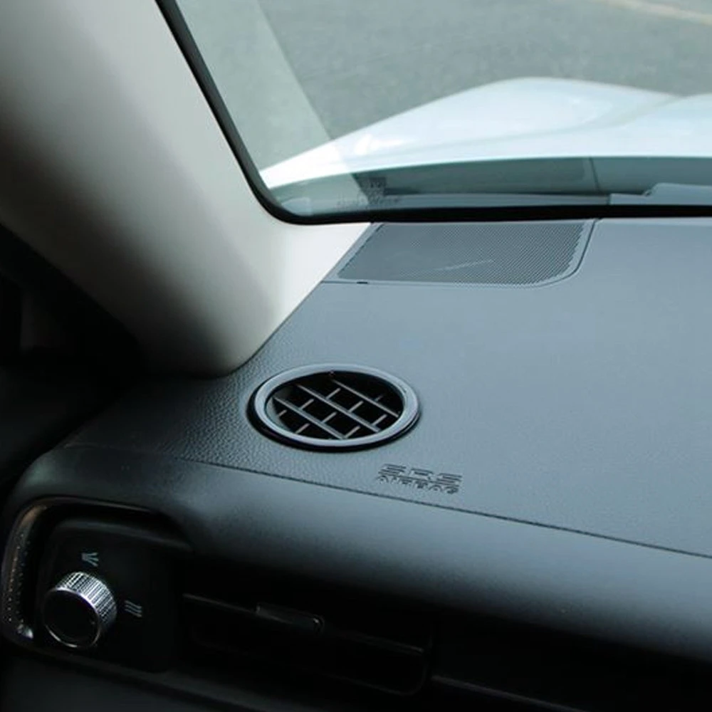 Car Matte Silver Dashboard Side Upper Air Vent Housing Outlet Frame Cover Trim for Honda Vezel HR-V HRV 2021 2022