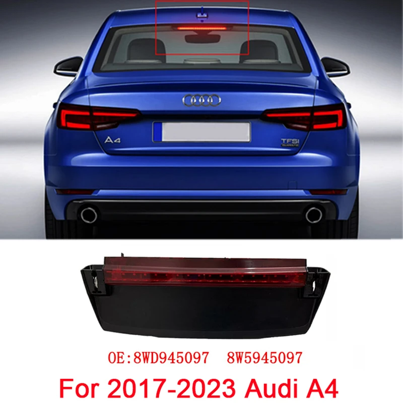 

Для Audi A4 A4L 2017-2023 гг. 8WD945097 8W5945097 Автомобильный задний стоп-сигнал для предотвращения столкновений, задний предупредительный стоп, светодиодный сигнальный фонарь