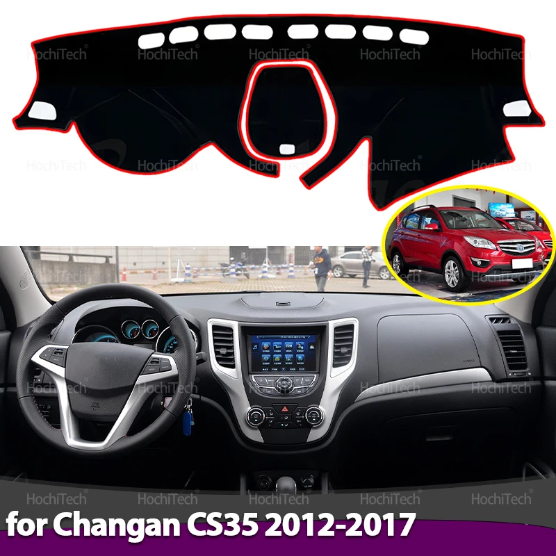 Anti-dirty Mat Pad Sunshade Dashmat Protect Car Accessorie Dashboard Cover for Changan CS35 2012 2013 2014 2015 2016 2017