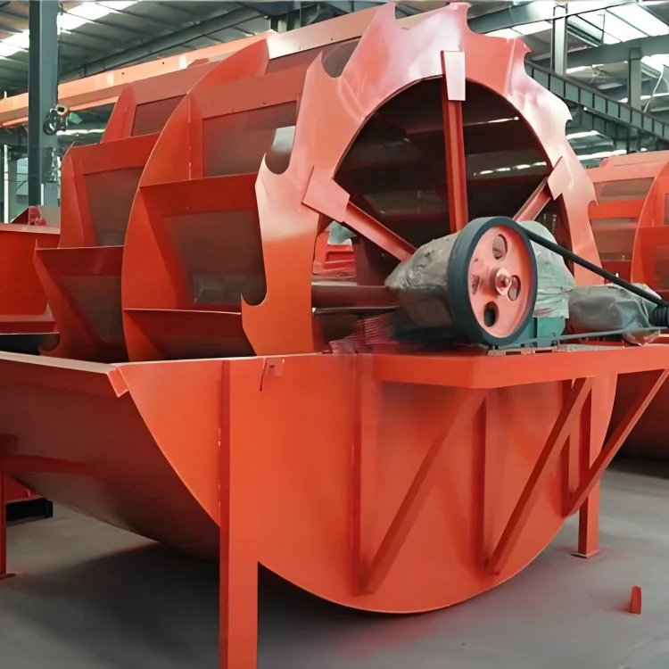 New River Stone Grinding Wheel Bucket Sand Washing Machine for Construction & Mining 50t/h Capacity