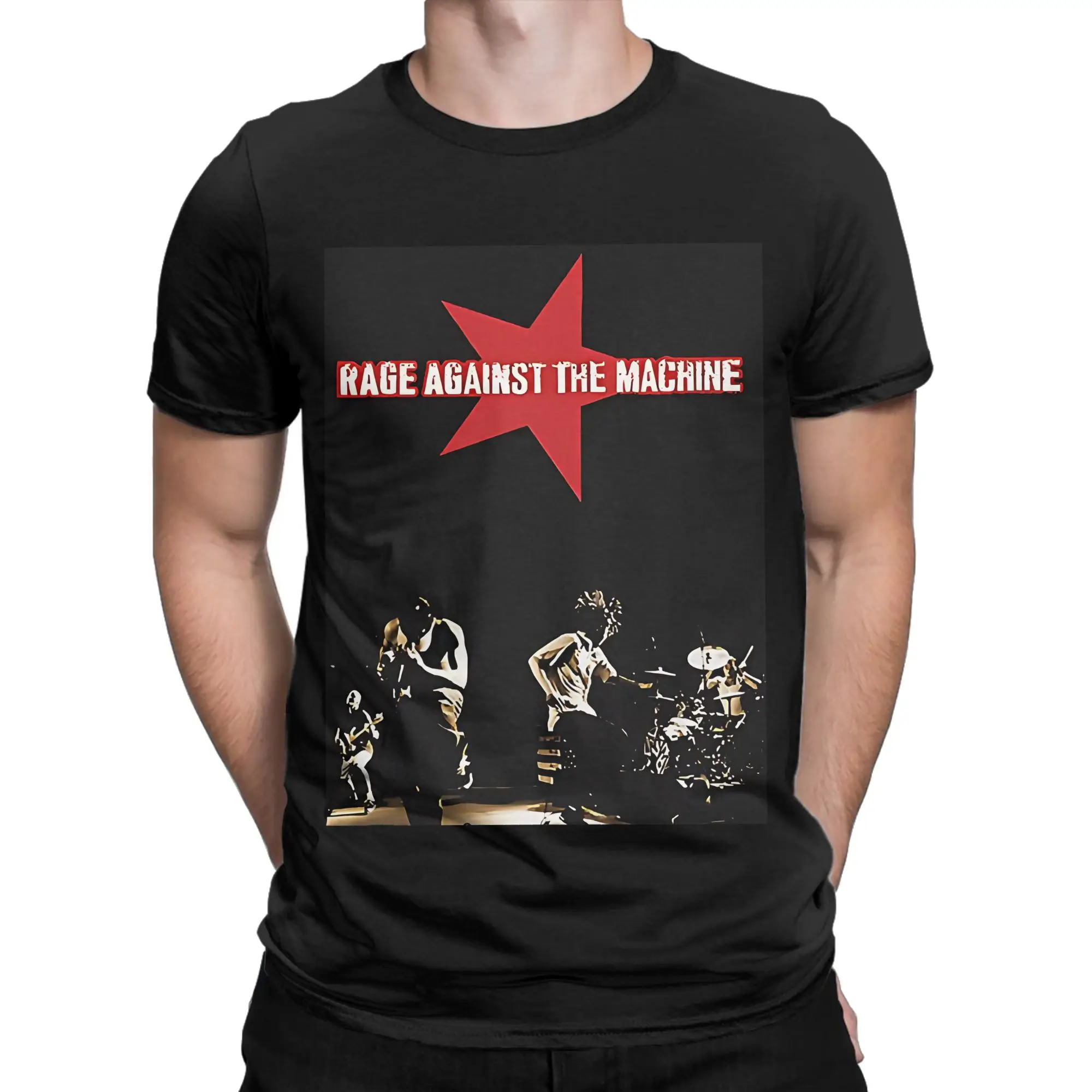 Against the Machine Classic RATM Funny 100% Cotton T-Shirt Tops Tees For Men