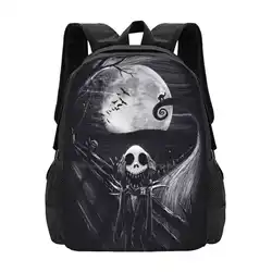 The Scream Before Christmas Hot Sale Backpack Fashion Bags Scream Nightmare Christmas Jack Tim Burton Character Skull Skeleton