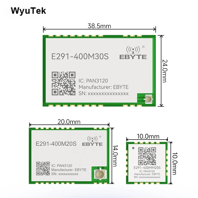 E291 Series PAN3120 Hardware Module 30dBm 410–510MHz SPI Debugging Tool SC Series MCU Using STM32F103C8T6 Sub-1G Wireless Module