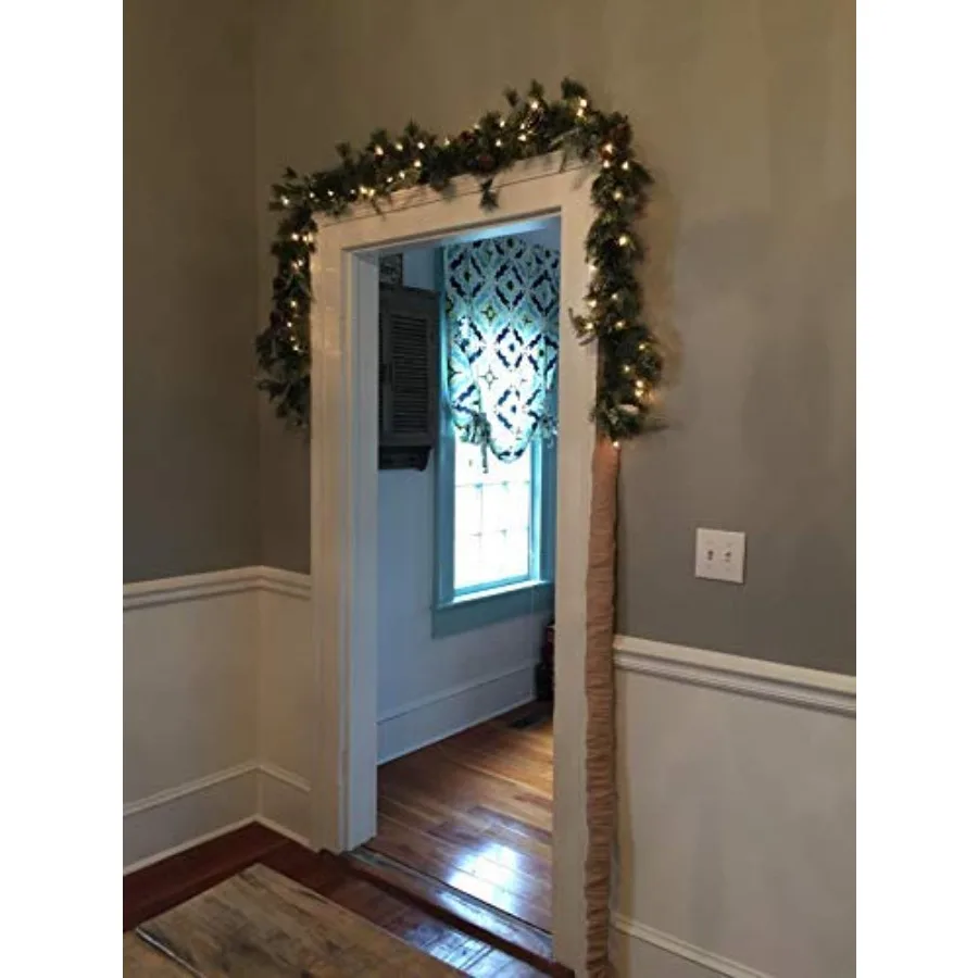 Chandelier Cord Cover, Length, Natural Cotton Color