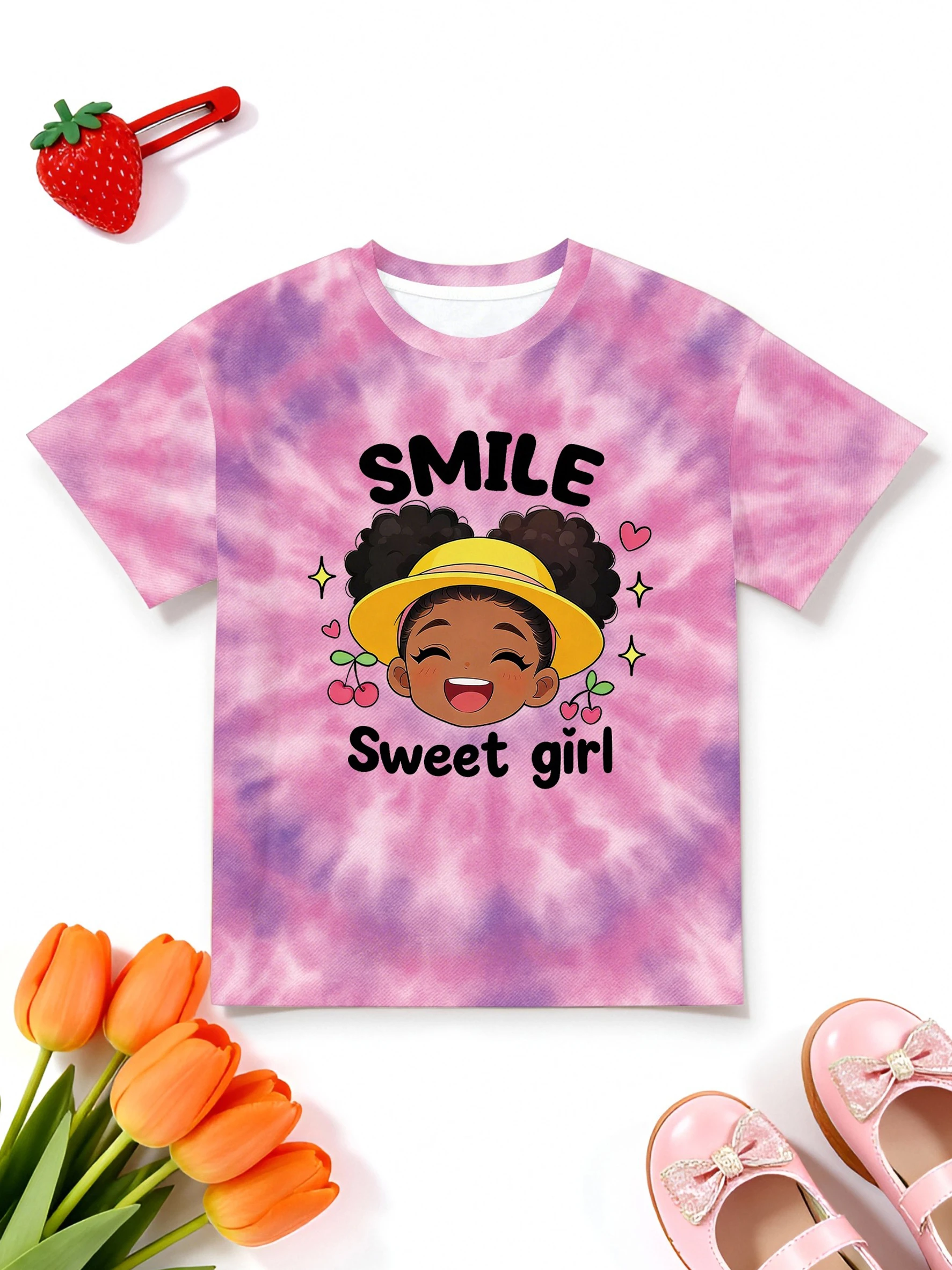 تي شيرت أطفال مطبوع عليه ربطة عنق ناعمة، نمط لطيف، قماش ناعم #3