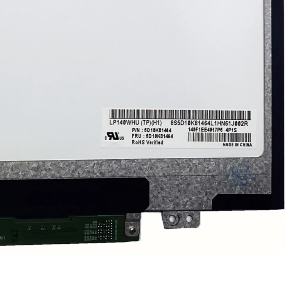 LP140WHU TPH1 1366×768 Laptop LCD Screen 14.0 Inch Replacement Display Panel Matrix