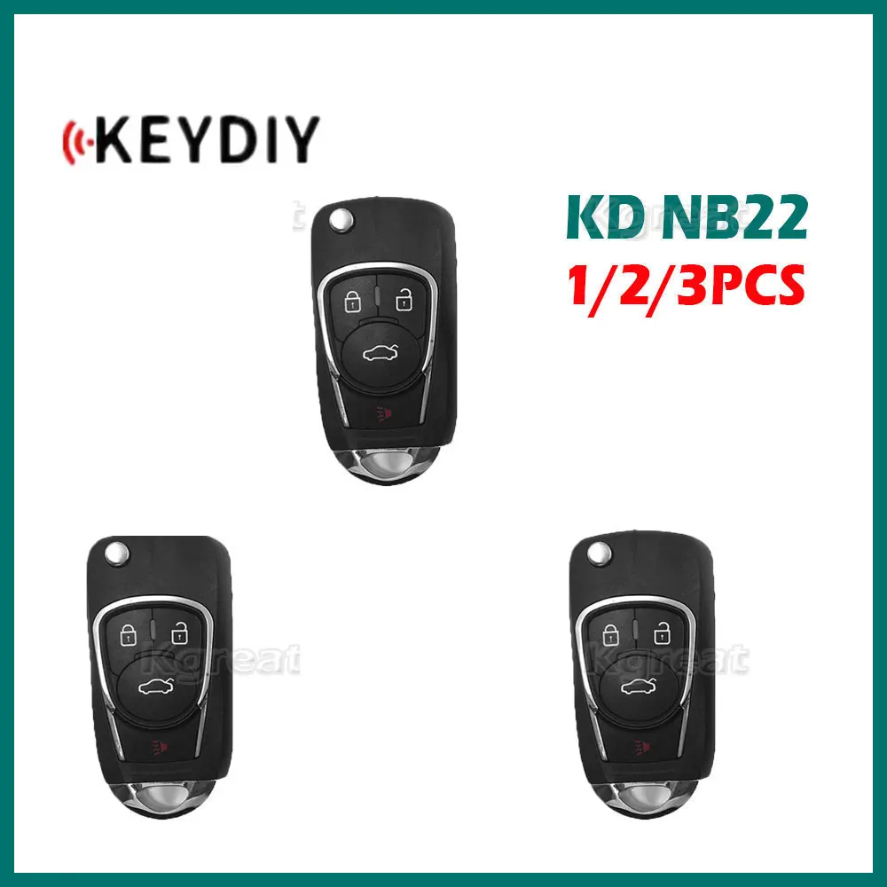 1/2/3ชิ้น keydiy KD NB22ระยะไกลมัลติฟังก์ชั่ NB22 NB22-3-4 kunci REMOTE mobil สำหรับ MINI KD/KD-X2 /KD-MAX KD MAX โปรแกรมเมอร์