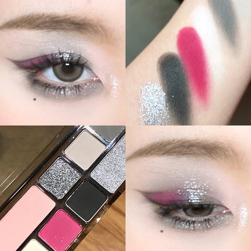 Dikaluherfst En Winter Oranje Oogschaduw Klein Rood Boek Hetzelfde Oogschaduw Dienblad Oranje Bruin Mat Parelmoer Flash Oranje Pur