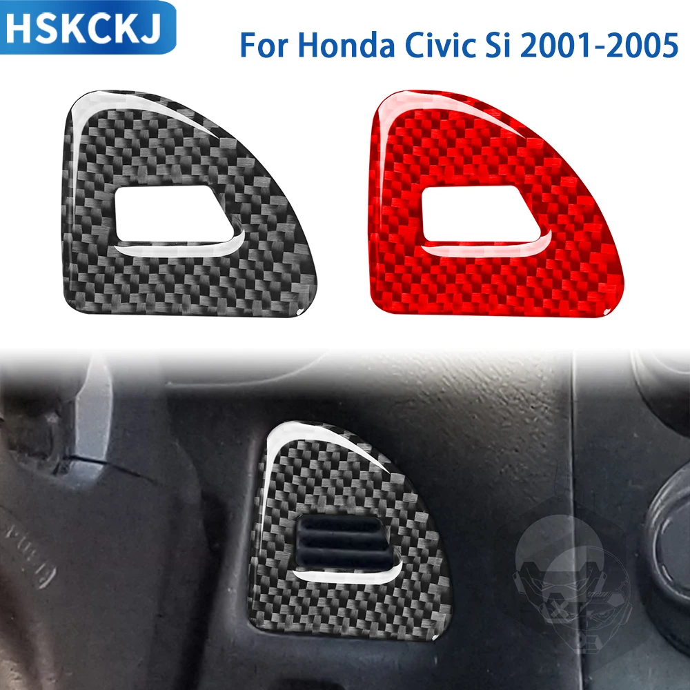 

For Honda Civic Si 2001 2002 2003 2004 2005 Accessories Carbon Fiber Car Interior Lgnition Start Panel Trim Sticker