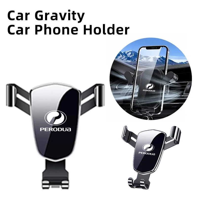 Nuevo soporte para teléfono de coche, Clip de ventilación de aire para coche, soporte para móvil para Perodua Axia Bezza Myvi Alza Ativa Aruz