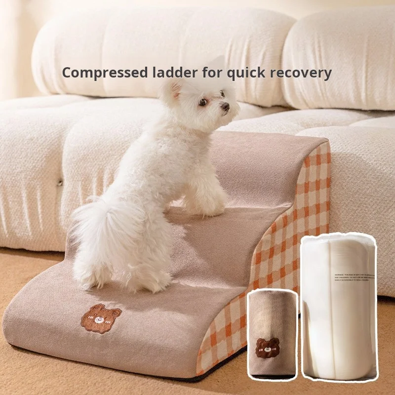 New Pet Staircase Detachable Sponge Climbing Ladder, Small And Medium-sized Dog Bed Sofa, Dog Steps, Dog Stairs, Pet Nest