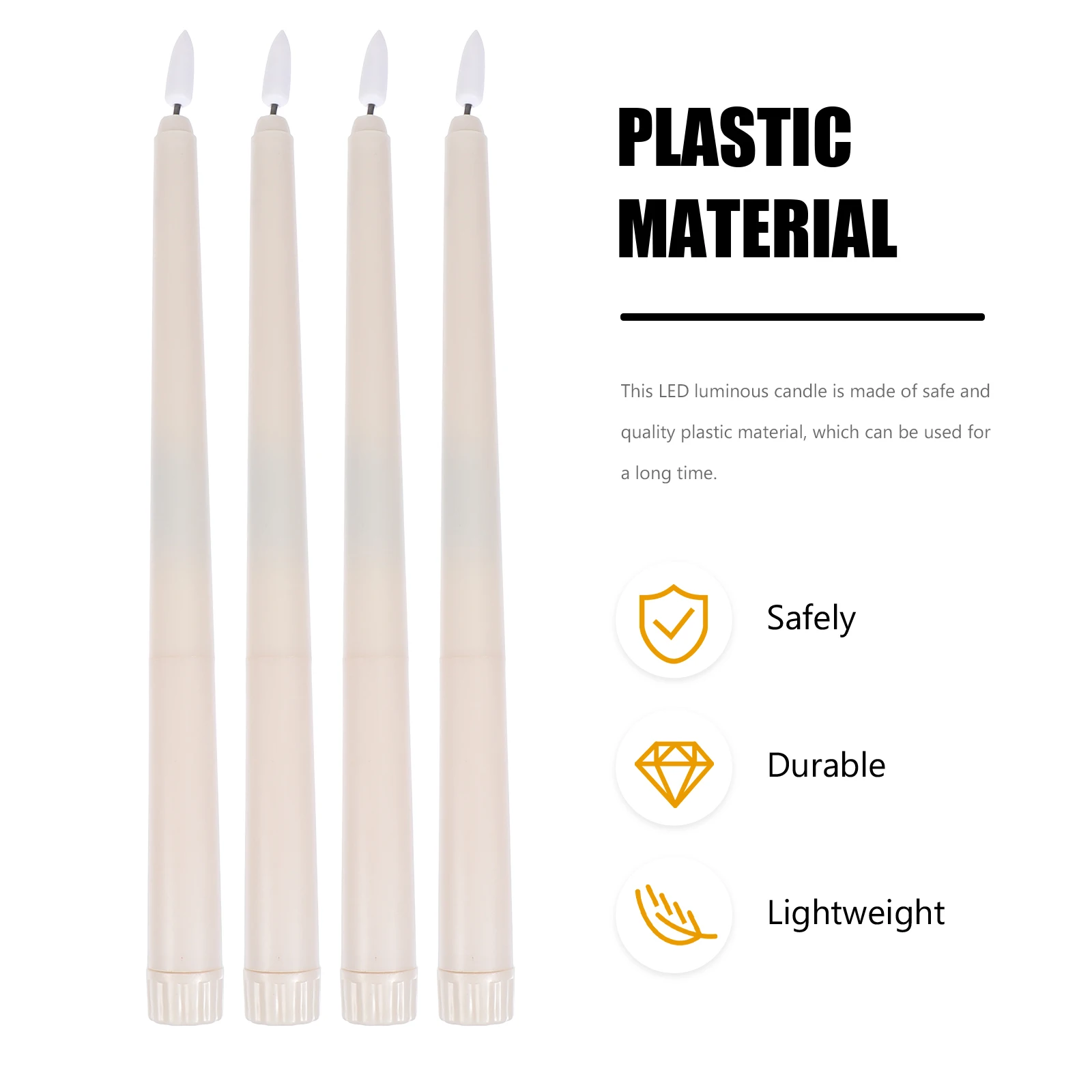 

Remote Control C Long Pole Design Plastic Material Christmas Wedding Decor LED C Lamp Tabletop Home Bedroom Church Festive