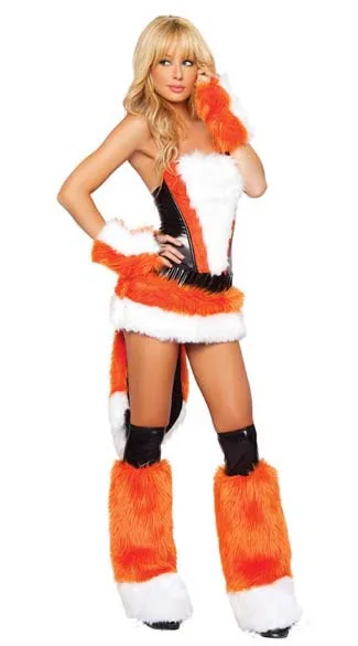 Fursuit Tier-Karneval Halloween Cosplay Party Kigurumi für Erwachsene Frauen Kleid Niedliches Plüsch-Orange-Fuchs-Maskottchen-Kostüm 2026 – Detail 7