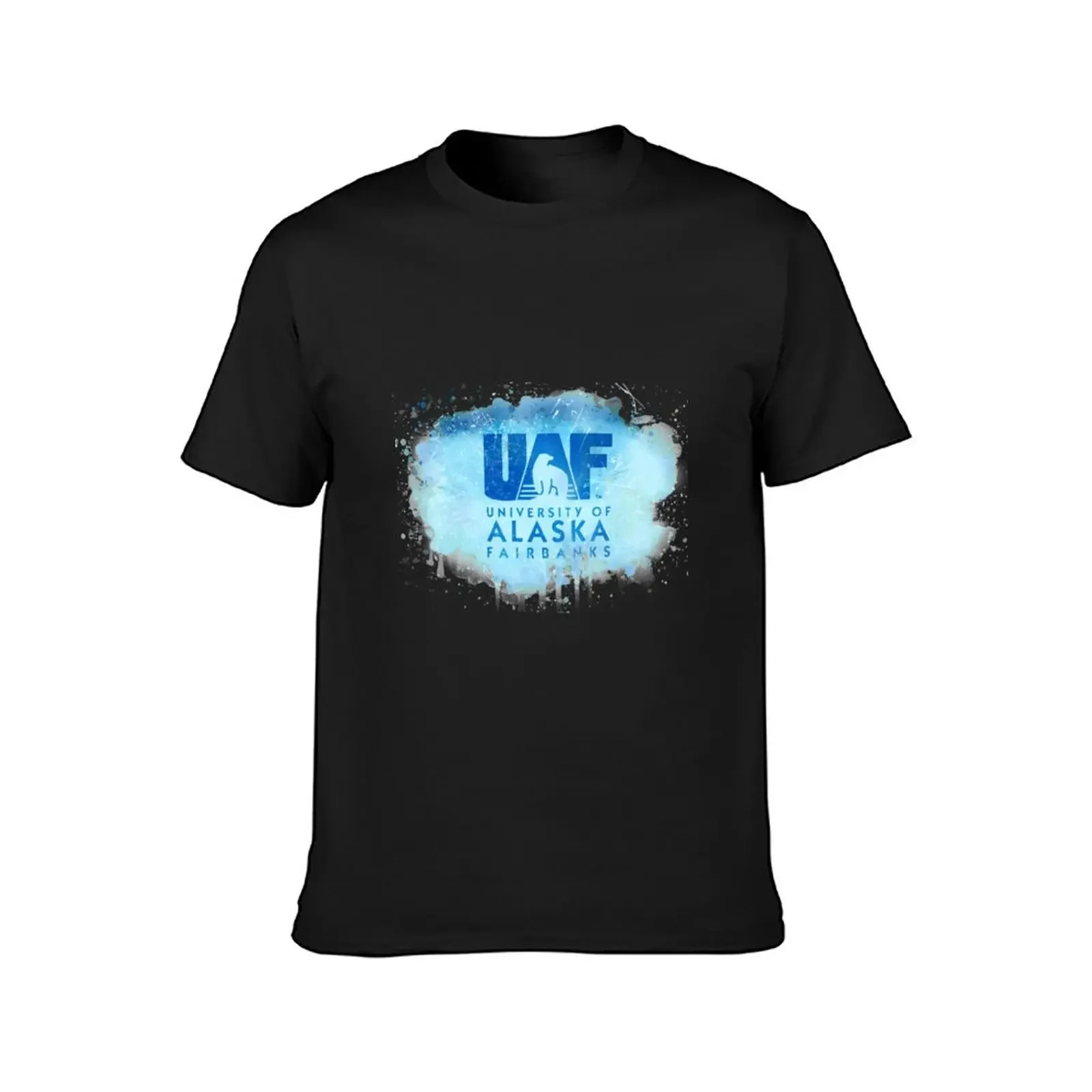 University of Alaska Fairbanks Rustic Watercolor Logo T-Shirt sublime sports fans graphic t shirts anime clothes shirts men