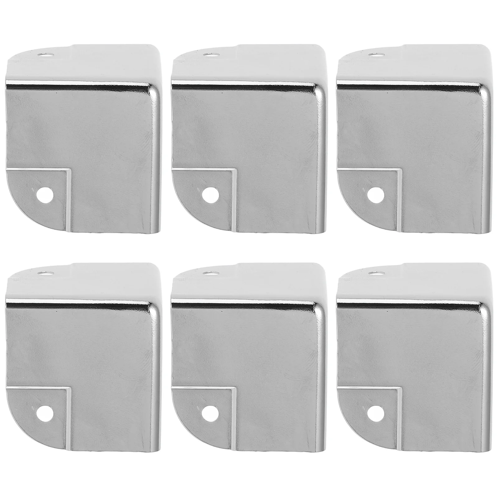 

6Pcs Electroplated Metal Box Corner Protectors Durable Furniture Edge Guards Table Desk Cabinet Corner Protection Guards