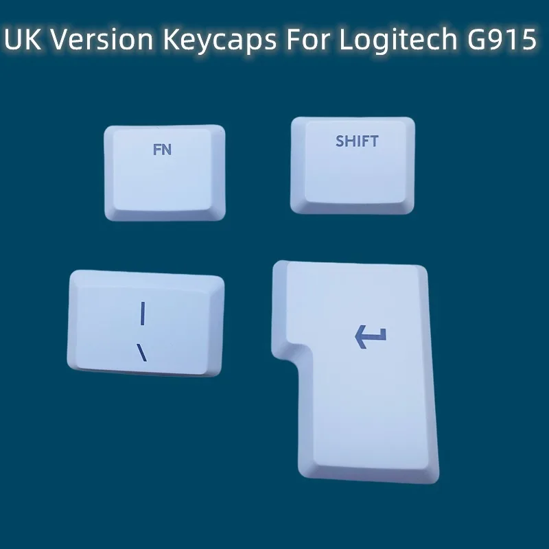 UK Version Single Key Caps Keycap Replacement for Logitech G915 G913 G813 G815 TKL Wireless Keyboard  White