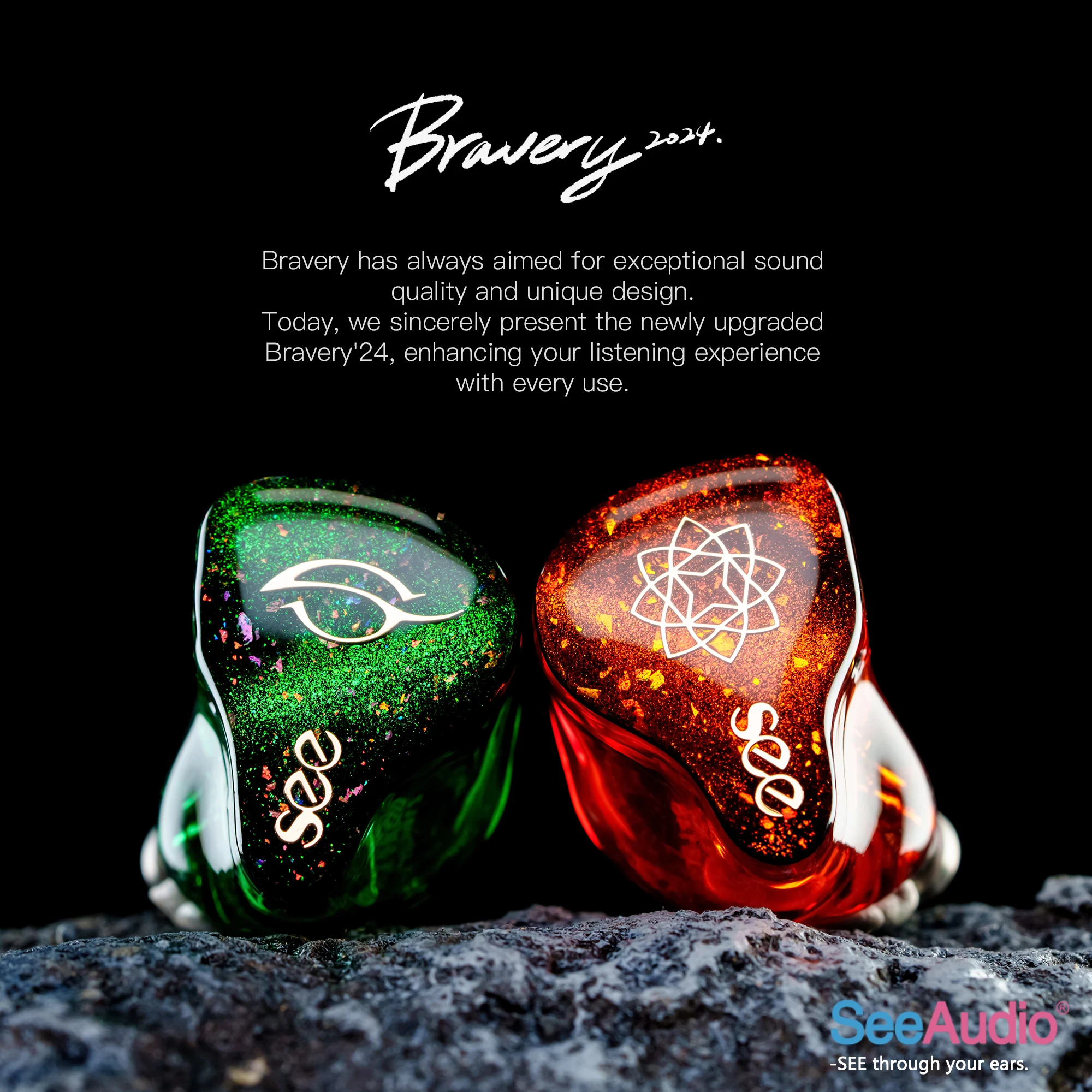 

Наушники-вкладыши SeeAudio Bravery24 IEMS с 4 балансированными динамиками Hi-Fi, съемный кабель 2-в-1, модель Bravery2024