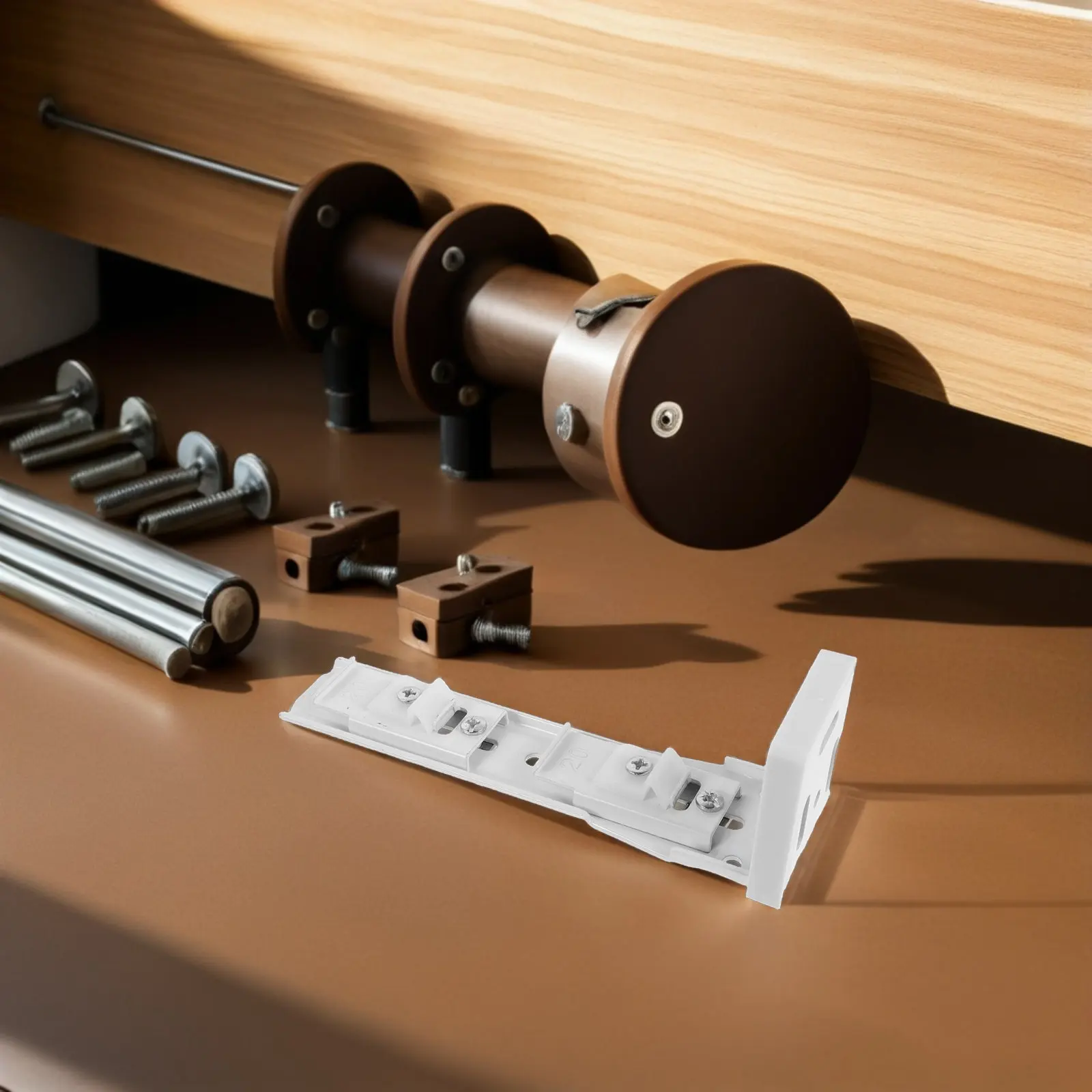 

Комплект из 2 гибких настенных кронштейнов для карнизов, быстрая установка, высокая нагрузка, фурнитура для карнизов для дома