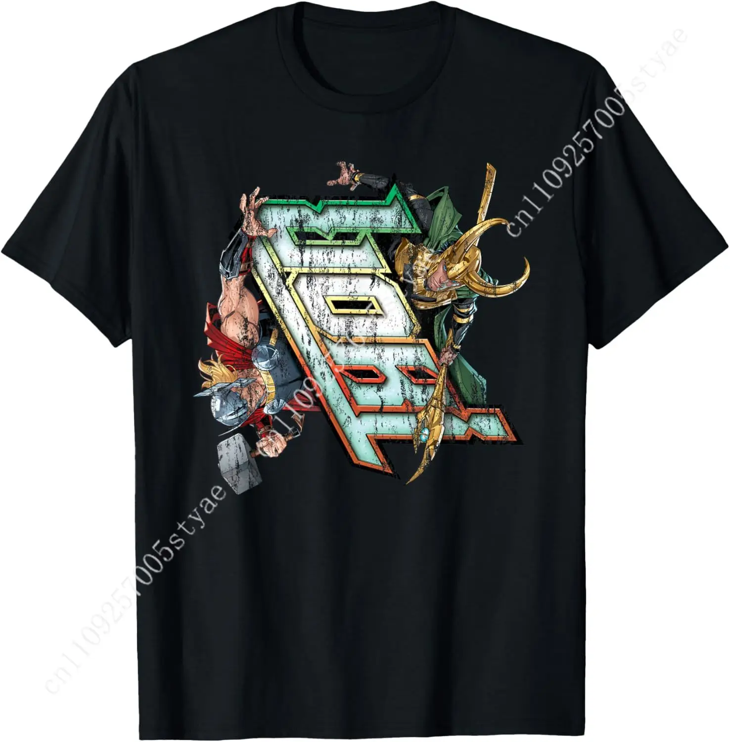 

Marvel Thor vs. Loki Comic Book Mens Womens T-Shirt