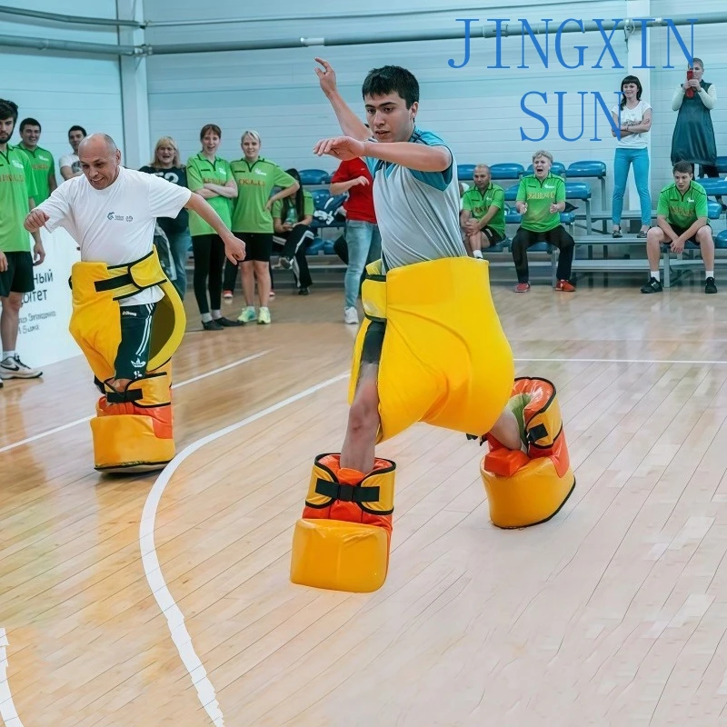 Sports Activity Company Commercial Use Team Building Game Challenge Entertainment Toys Inflatable Bigfoot Race Speed