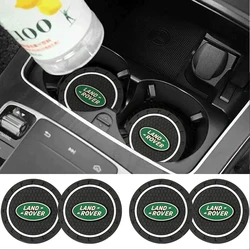 2pcs Non-slip Car Water Cup Pad Coaster Rubber Mat Bottle Holder Interior Anti-skid Cup Holder For Land Rover Range Rover Evoque