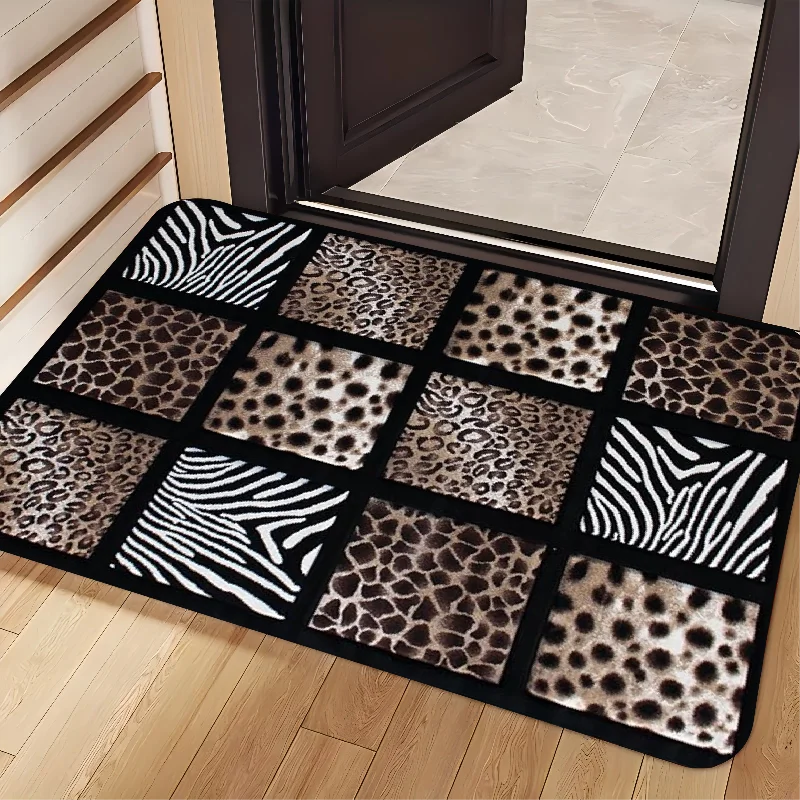 

Zebra Leopard Print Area Rug - Indoor/Outdoor Use for Living Room, Bedroom, Office & Bathroom Decor
